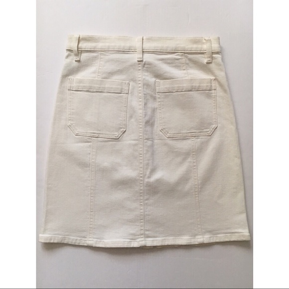 J Crew White Denim Skirt - Picture 3 of 5